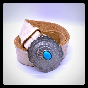Western Belt with Turquoise Stone
